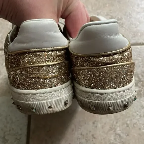 VALENTINO GARAVANI Glitter Flycrew Sneakers